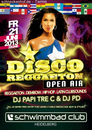 DISCO REGGAETON OPEN AIR Werbeplakat