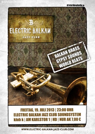 Electric Balkan Jazz Club Werbeplakat