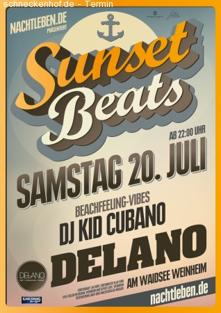 Sunset Beats Werbeplakat