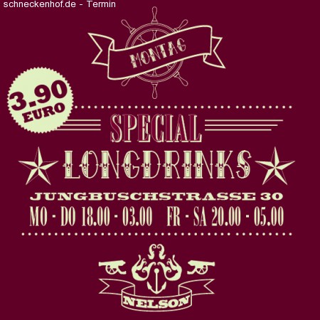 Longdrink-Special Werbeplakat