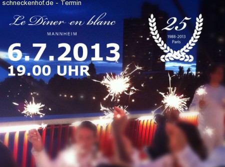 Le Dîner en Blanc Mannheim Werbeplakat