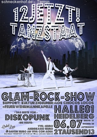 12Jetzt! Glam Rock Show Werbeplakat