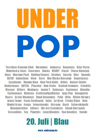 Underpop-Party Werbeplakat