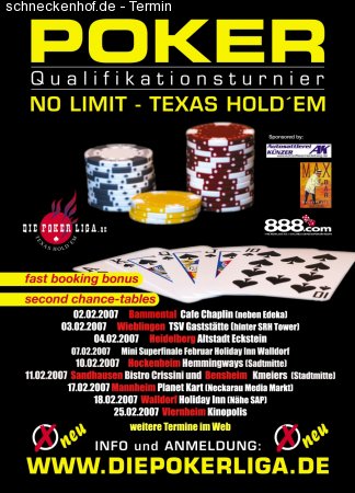 DiePokerliga.de Texas Hold'em Werbeplakat
