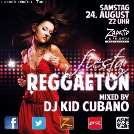 Fiesta Reggaeton - Kid Cubano Werbeplakat