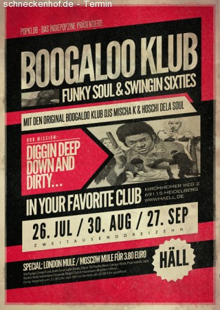 Boogaloo Klub Werbeplakat