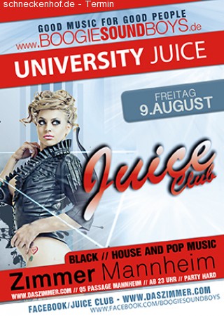 University Juice Werbeplakat