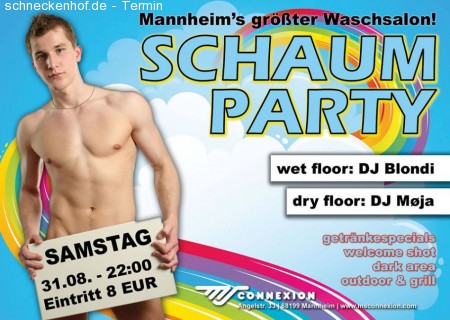 Schaumparty im MS Connexion Werbeplakat