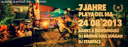 7 Jahre Playa del Ma Werbeplakat