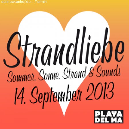 Strandliebe Werbeplakat