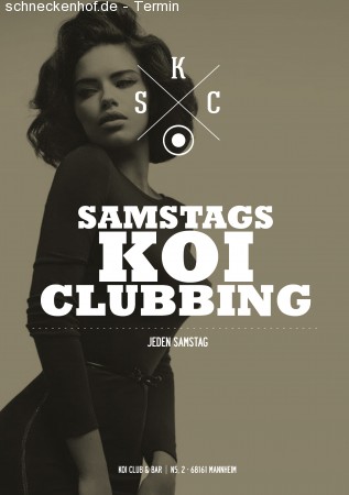 Samstags? KOI Clubbing! Werbeplakat