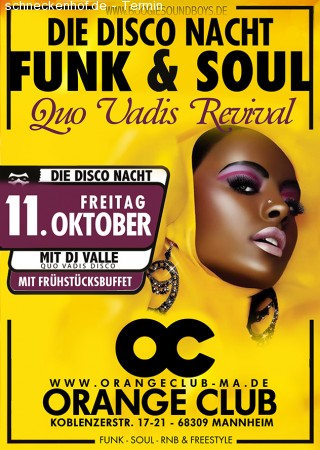 Funk & Soul Quo Vadis Revival Werbeplakat