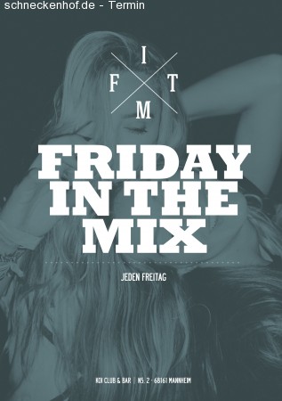 FRIDAY in the MIX Werbeplakat