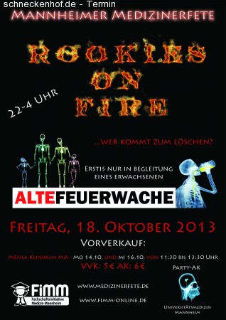 Rookies on fire Werbeplakat