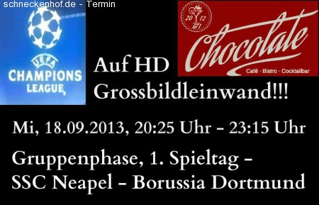 Champions League Live Werbeplakat