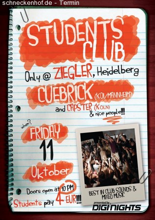 Students Club Werbeplakat