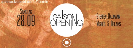 Saison Opening Werbeplakat