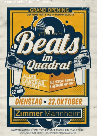 Beats Im Quadrat Werbeplakat