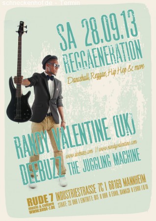 Randy Valentine & Deebuzz Sound Werbeplakat