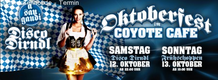 Oktoberfest Wochenende @ Coyote Café Werbeplakat