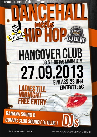 Dancehall meets Hip Hop Werbeplakat