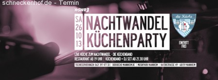 Küchenparty mit Küchenband Werbeplakat