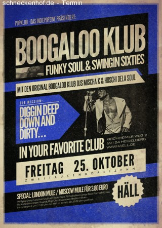 Boogaloo Klub Werbeplakat