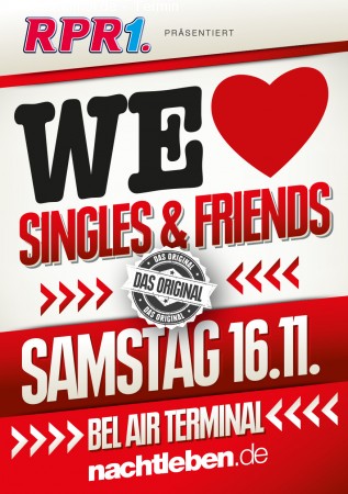 RPR1.presents: We love Singles & Friends Werbeplakat