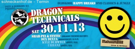 Oldskool - Happy Breaks @ MahuumBar Werbeplakat