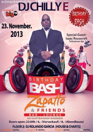 Chilly E - Birthday Bash Werbeplakat