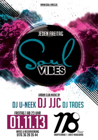 Soul Vibes @ N8floor, Heidelberg (DJ JJC Werbeplakat