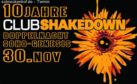 10 Jahre Clubshake Double-Club Party (So Werbeplakat