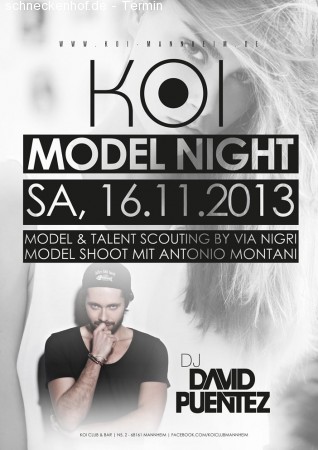 KOI Model Night Werbeplakat