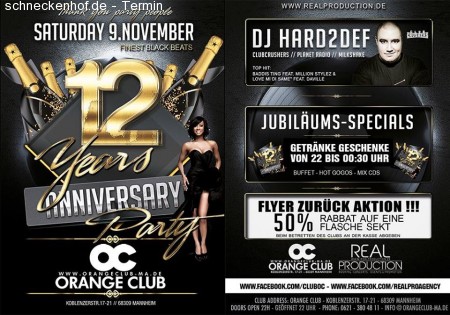 OC | 12 Years Anniversary Werbeplakat