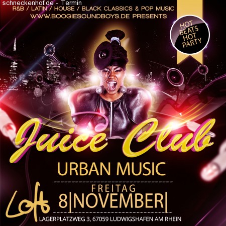 Juice Club Werbeplakat