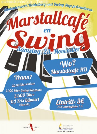 Marstallcafé en Swing Werbeplakat