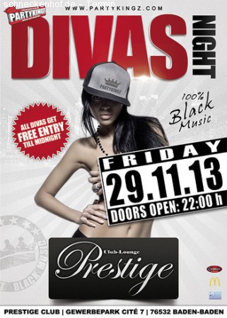 Divas Nigh Werbeplakat