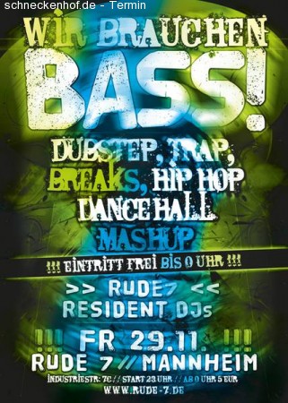 Dubstep, Dancehall & more/ Eintritt frei Werbeplakat