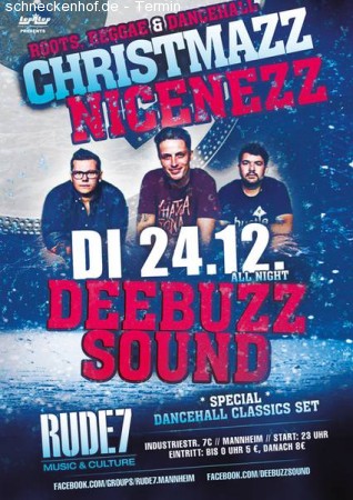 Christmazz Nicenezz / Dancehall Werbeplakat