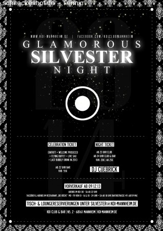 Glamorous Silvester Night Werbeplakat