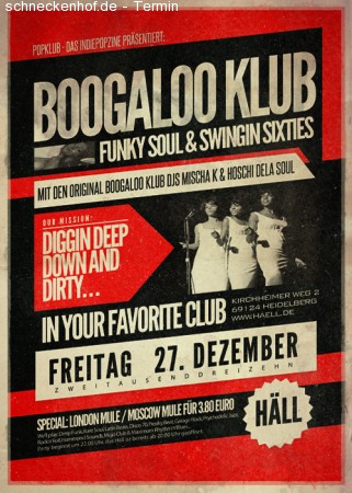 Boogaloo Klub Werbeplakat