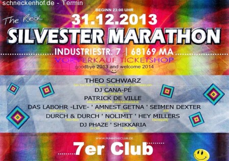 Silvester Marathon Werbeplakat