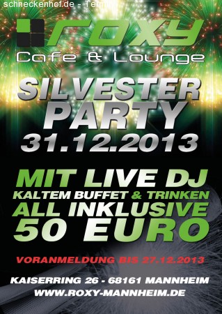 Silvester Party Werbeplakat