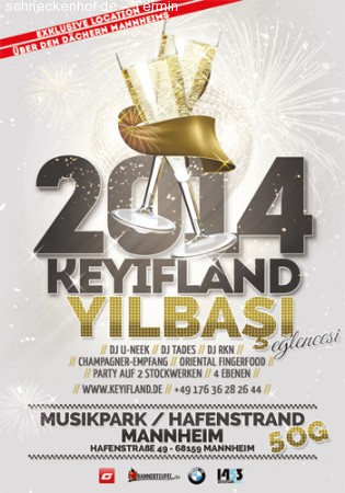 Keyifland Silvester/ Yılbaşı Eğlencesi / Werbeplakat