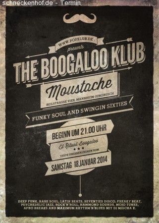 Boogaloo Klub Werbeplakat