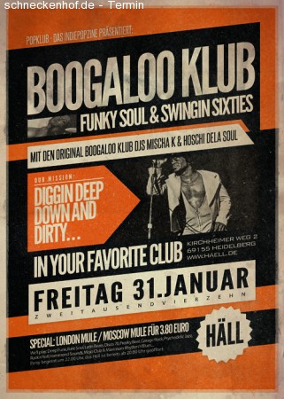 Boogaloo Klub Werbeplakat