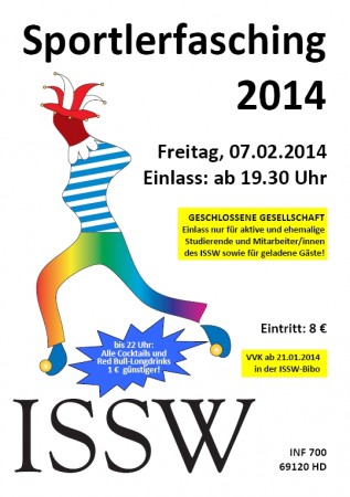 Sportlerfasching 2014 Werbeplakat