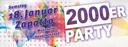 2000er Party Werbeplakat