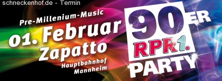 90er RPR1 Party Werbeplakat