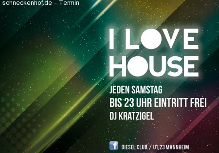 I Love House Music Werbeplakat